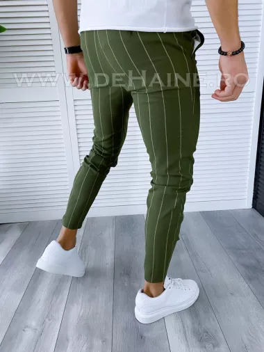 Pantaloni barbati casual regular fit kaki B1798 B6-5.1 U2